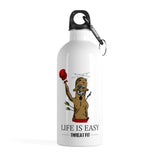 Threat-Fit / "LIFE IS EASY" Stainless Steel Water Bottle 14oz.