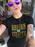 Oregon Fighter - Short Sleeve Tee (Boxing, MMA, Gym, Fitness)