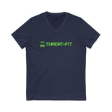 THREAT-FIT Title - Unisex Short Sleeve V-Neck Tee