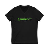 THREAT-FIT Title - Unisex Short Sleeve V-Neck Tee