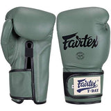 Fairtex Muay Thai / Boxing Gloves - Military Green - "F Day" Limited Edition - Many Sizes
