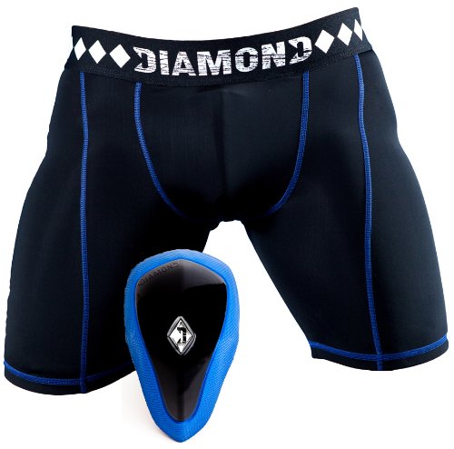 Diamond MMA Athletic Cup / Groin Protector & Compression Shorts with Built-in Jock Strap