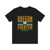 Oregon Fighter - Short Sleeve Tee (Boxing, MMA, Gym, Fitness)